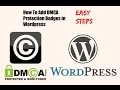 How To Add DMCA Protection Badges in Wordpress