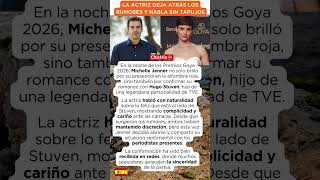 Michelle Jenner confirma relación con Hugo Stuven en los Goya y sorprende a la prensa 💫📸