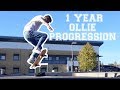 MY OLLIE PROGRESSION ● PART 2 ● 1 YEAR SKATEBOARDING