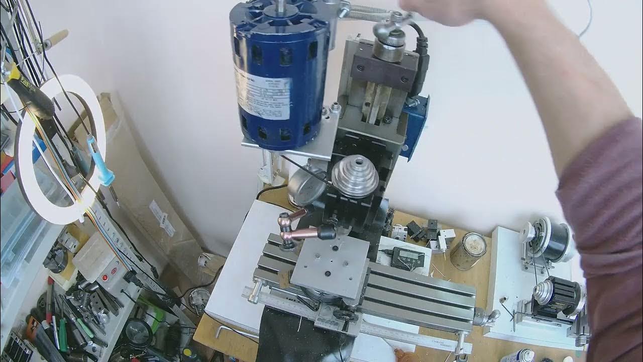 Самодельная расточная головка в действии. #3. Расточка на поворотном ...