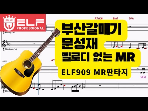 부산갈매기 [문성재] MR원키 이조 Cm-Am key 기타3카포
