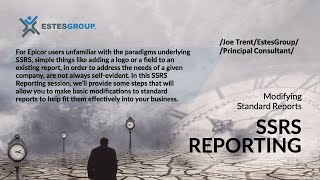 Modifying Standard Reports: SSRS Reporting