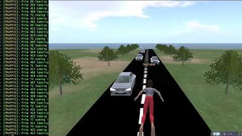 Opensim Traffic Simulation - Test 5
