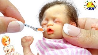 Baby Doll How to Make miniature pacifier DIY Care of the baby for kids
