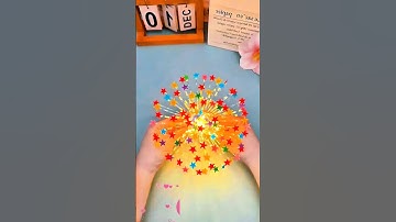 Make a lamp with plastic bottle 💦 Recycle bottle Beautiful lamp light.