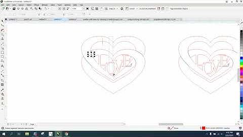 Corel Draw Tips & Tricks Two Heart with the word Love PART 3