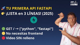 FastAPI GET: Tu Primera API en Python 🚀