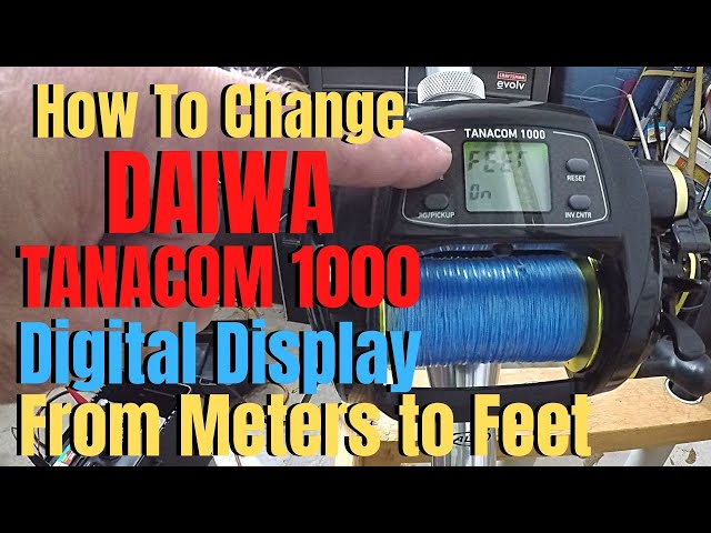 How To Change DAIWA TANACOM 1000 Digital Display From Meters To