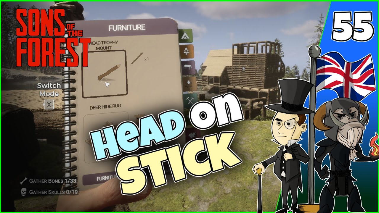 SONS of the FOREST 55 Head on Stick YouTube