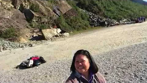 Norma at Mendenhall Glacier, Juneau. Alaska Sept 4...