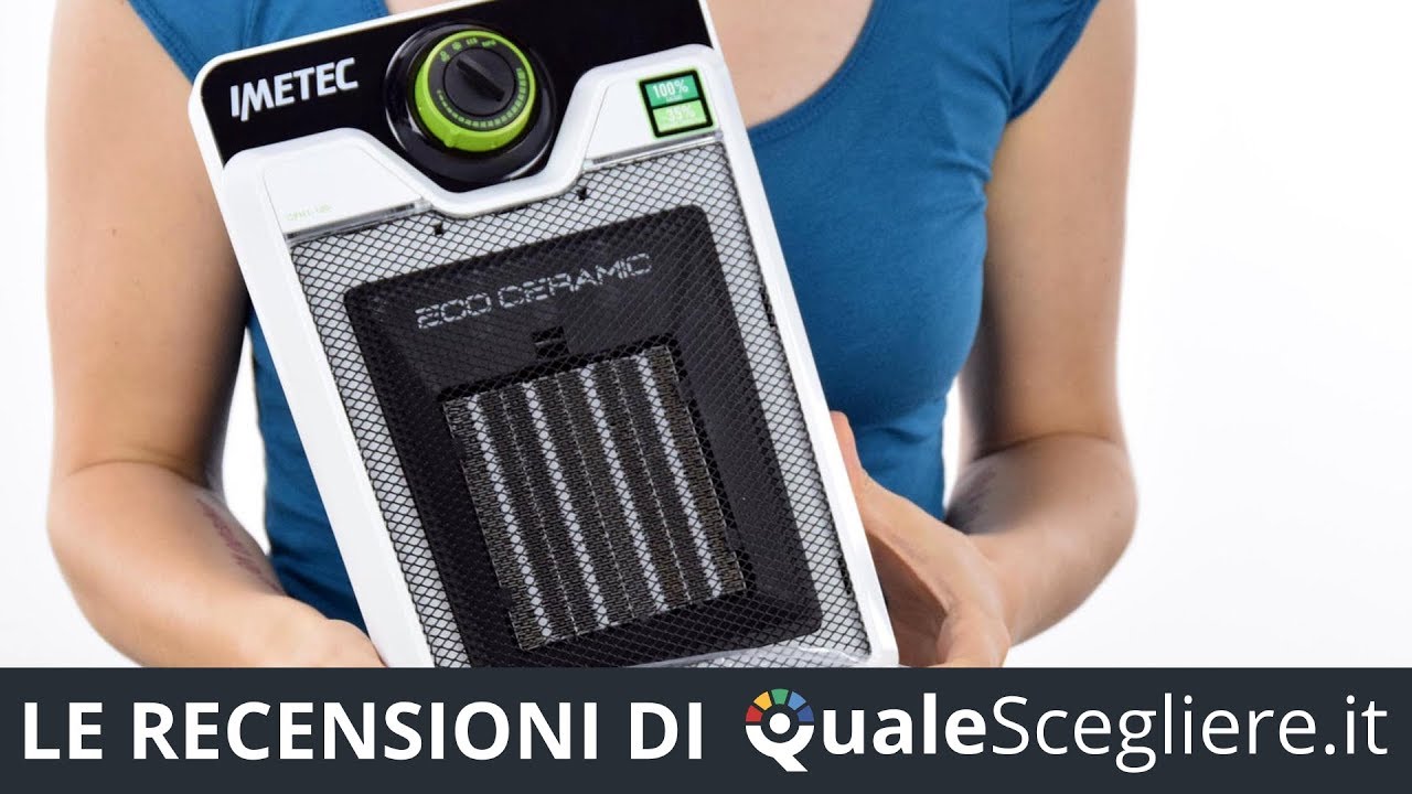 Stufetta Elettrica Imetec Eco Ceramic - Termoventilatore A Basso Consumo, Timer, Telecomando - Foto 8