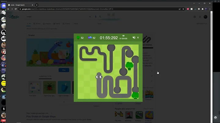 google snake portal mode regular speed small map 1 apple ALL APPLES 3:33.570