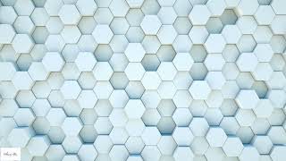 Animated White Hexagon | Loop | Animation Background | Relaxing | Screensaver | No Sound
