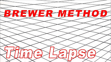 Brewer Method Timelapse - Perspective grid when vanishing points are off the page. (Brewer Grid)