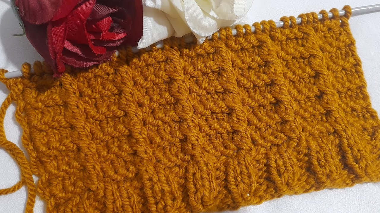 Amber Columns | Elegant Textured Knitting Pattern