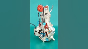 Single Cylinder Engine Working Explained | 3D Animation in SolidWorks | CADDbeast