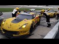 2016 Daytona 24 - GTLM Chevy Corvette C7.R #3 and #4 morning pit stop