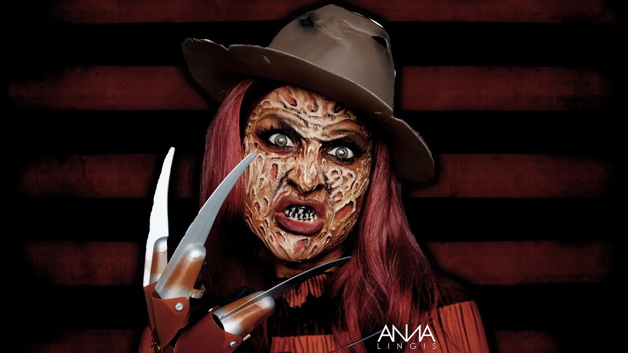 freddie krueger, freddiekrueger, mua, makrup tutorial, halloween makeup, ha...