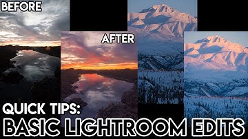 EASY Lightroom Edits to JUMP START Your Landscape Photography Workflow - 6 Examples!