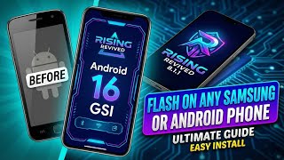Rising Revived 8.1.1 Android 16 GSI ROM – Flash on Any Samsung or Android Phone ! #android16 #gsi