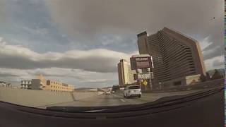 Driving Through Reno Nevada On Highway 80