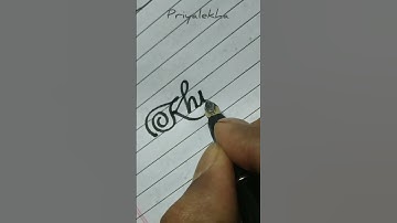Stylish Cursive Handwriting Art | #shorts #youtubeshorts #priyalekha #name #khushi #writingart