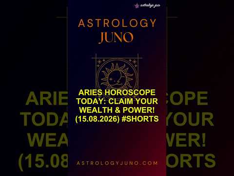 Aries Horoscope Today: Claim Your Wealth & Power! (15.08.2026) #Shorts
