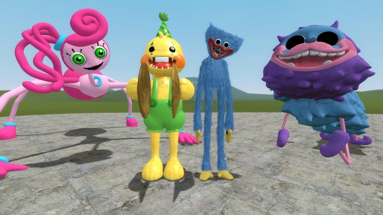 PLAYING AS ALL POPPY PLAYTIME CHAPTER 2 CHARACTERS In Garry's Mod (Mommy  Long Legs, PJ Pug-A-Pillar) - BiliBili