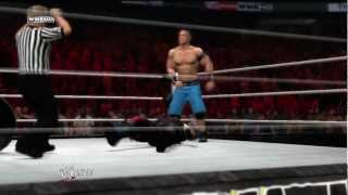 Machinima WWE Elimination Chamber 2012 John Cena vs Kane ambulance match Result