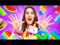 COMO FAZER BRINQUEDOS FIDGET VIRAIS GRÁTIS || Meninas: Malvada x Legal! DIYs, por 123 GO! SCHOOL