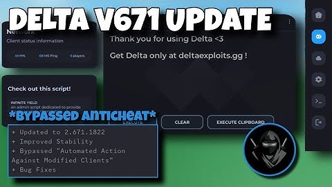 [NEW] Delta Executor Mobile V671 Update BYPASSED Automated Action Against Modified Clients