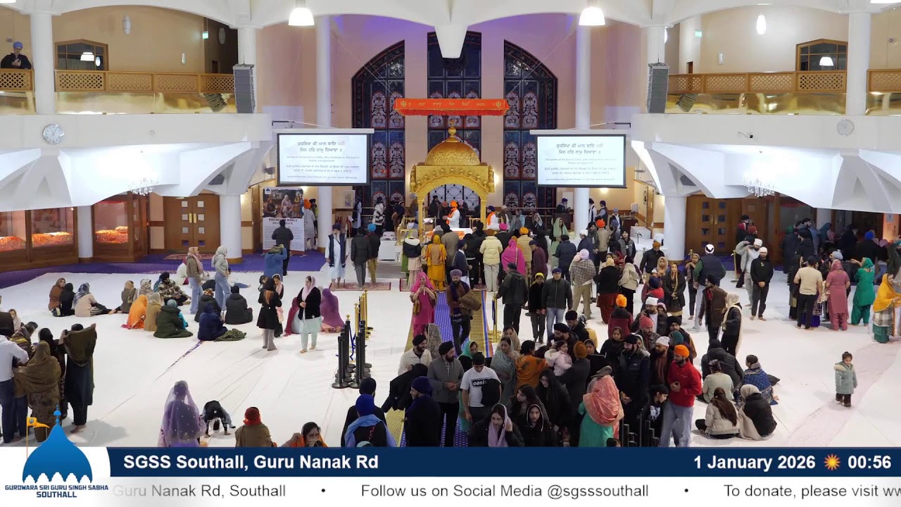 SGSS Southall, Guru Nanak Rd - Evening Livestream