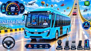 Crazy Bus Mega Ramp Impossible Racing - Bus Stunts Racing - Bus Simulator 3D -Android Gameplay screenshot 4