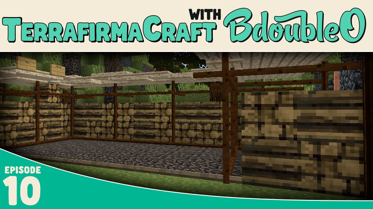 Minecraft Terrafirmacraft Lumber Yard E10 YouTube