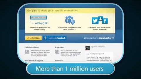 AdFly   The URL shortener service that pays you! Earn money for every visitor to your links
