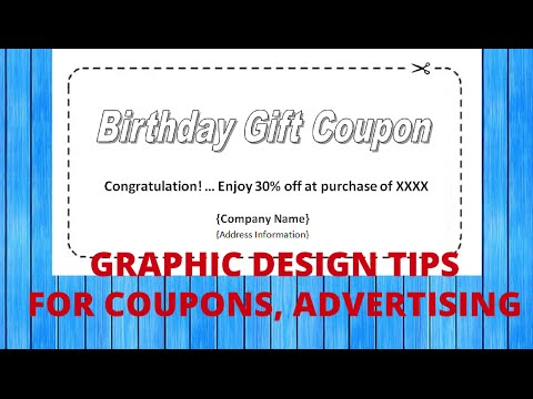 Web and Graphic Design Tips for Ad Graphics, Coupons, Advertising