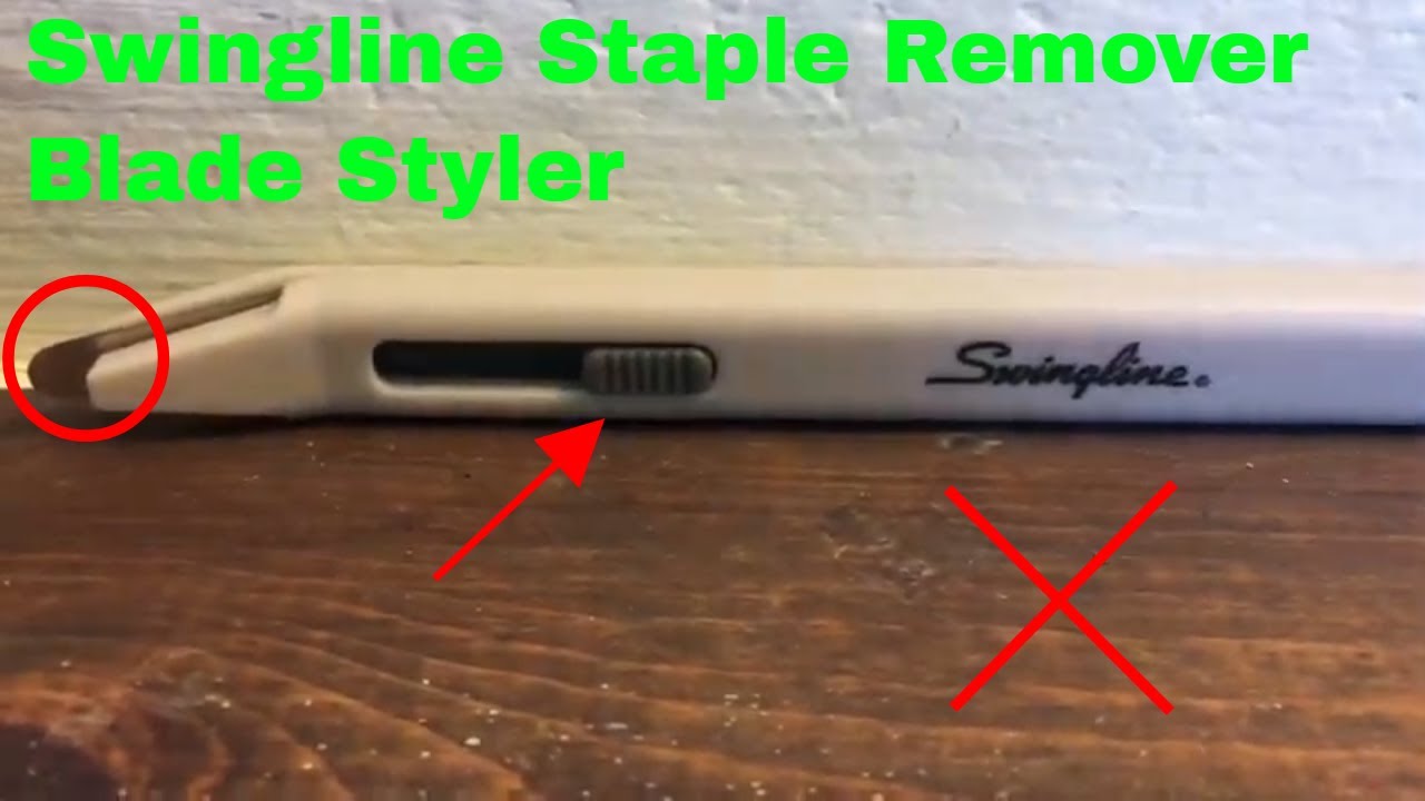 How To Use Swingline Staple Remover Blade Styler Review YouTube