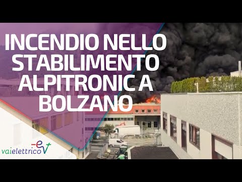 Incendio nello stabilimento Alpitronic a Bolzano