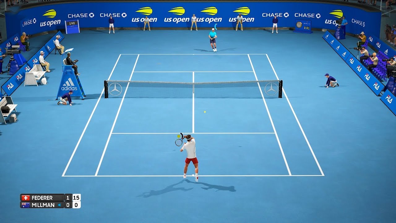 Roger Federer Vs John Millman AO International Tennis PC Gameplay 