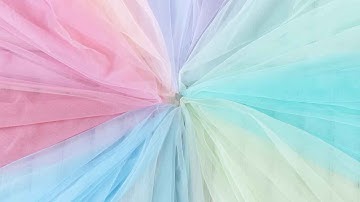 Various Color Ethereal Soft Hexagon Mesh Tulle Fabric 39009