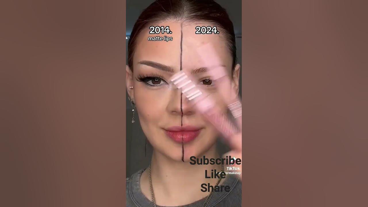 2014 vs 2024 makeup tutorial which do you prefermakeupshorts