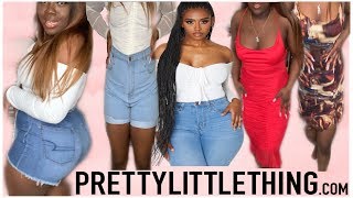 Thick Girl Dissatisfied FT Pretty Little Thing Haul Size:12/14 Try On Haul