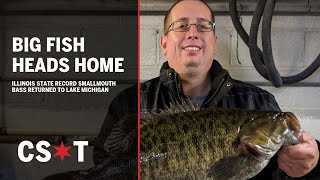 New Illinois State Record Smallmouth Bass Gobbles Z-Man Ned Rig - On The  Water