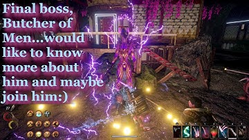 Outward Ancestral Peacemaker quest, meeting Elatt and killing The Butcher of Men (sadly)