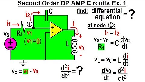 Electrical Engineering: Ch 9: 2nd Order Circuits (68 of 76) 2nd Order OP AMP Circuits: Ex. 1
