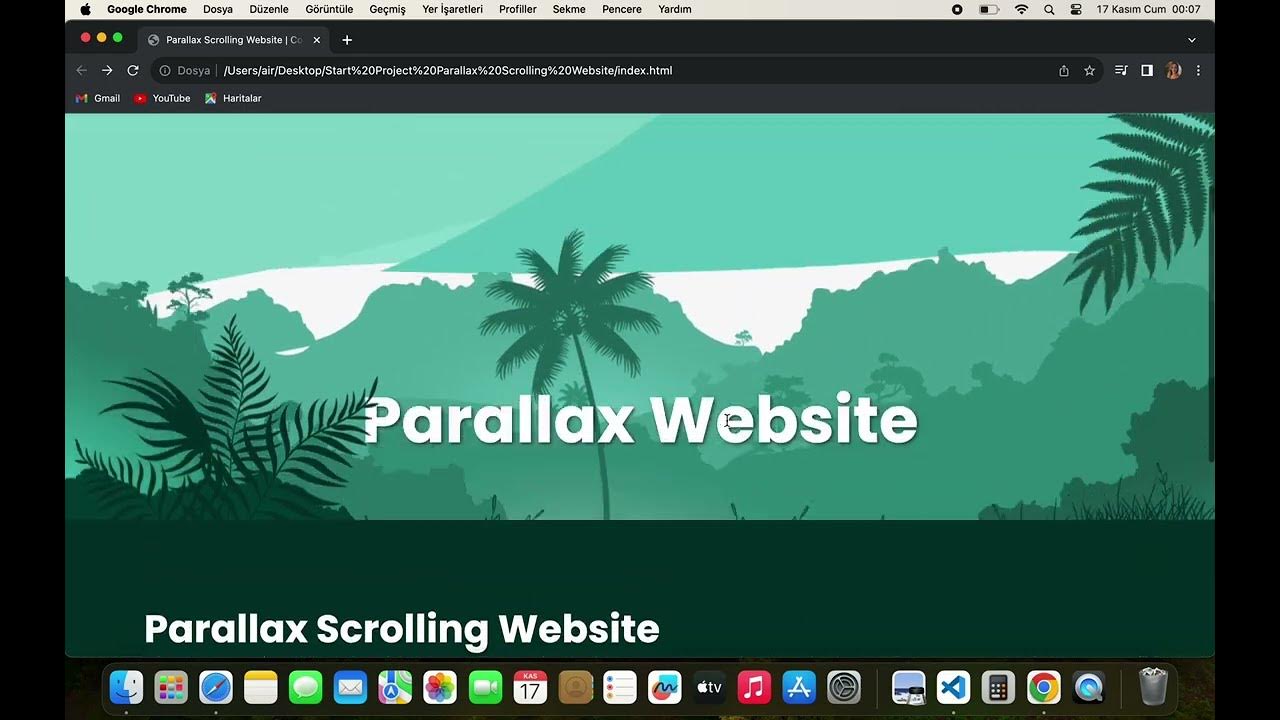 Css Parallax Scrolling Website | How to make Website using Html Css and ...