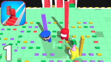 Impostor Bridge Race - Gameplay Walkthrough Part 1 All Levels 1-10 (Android & iOS)