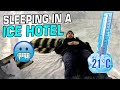 so I slept inside an Ice Hotel Suite...