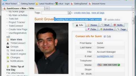 TwikiConnect - Enterprise Social Network