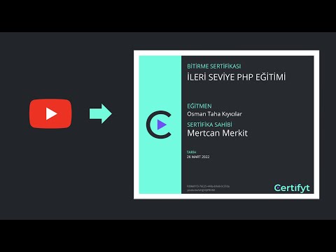 ✅ CERTİFYT | YOUTUBE'DAKİ EĞİTİMLERİNİZDEN EK GELİR ELDE EDİN! 💰